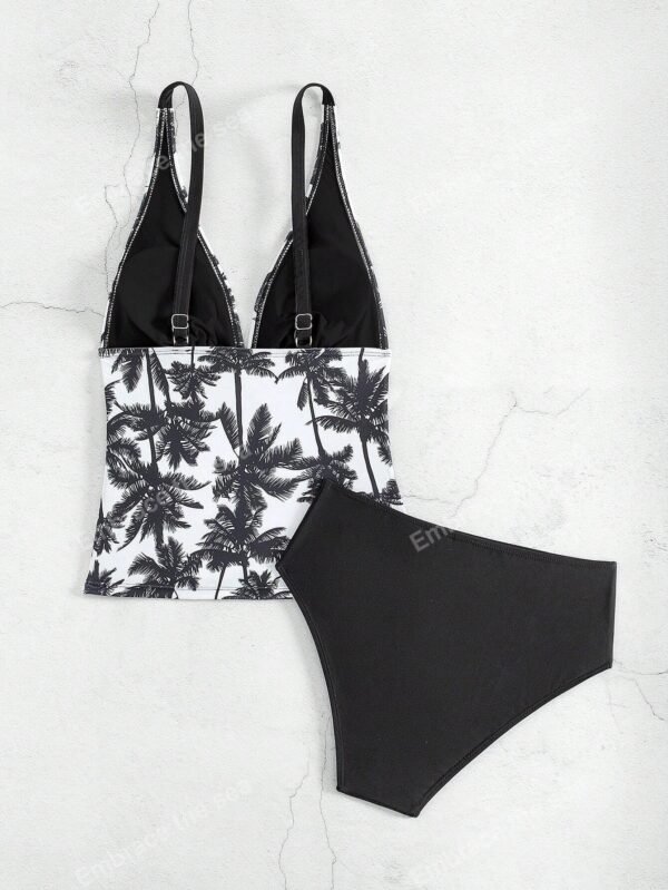 Tankini contrôle abdominal imprimé sexy – Image 3