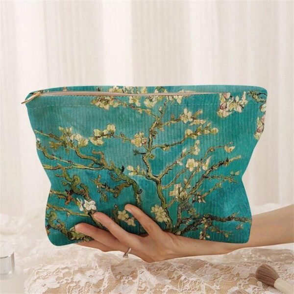Sac maquillage fleurs velours – Image 27