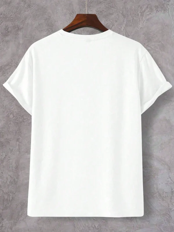 Manfinity T-shirt col rond lettres été – Image 2