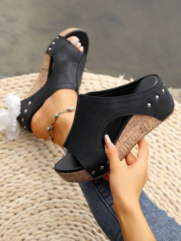 RALSWNAY Sandales talons compensés – Image 3