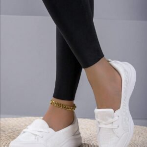 Chaussures plates respirantes bout rond