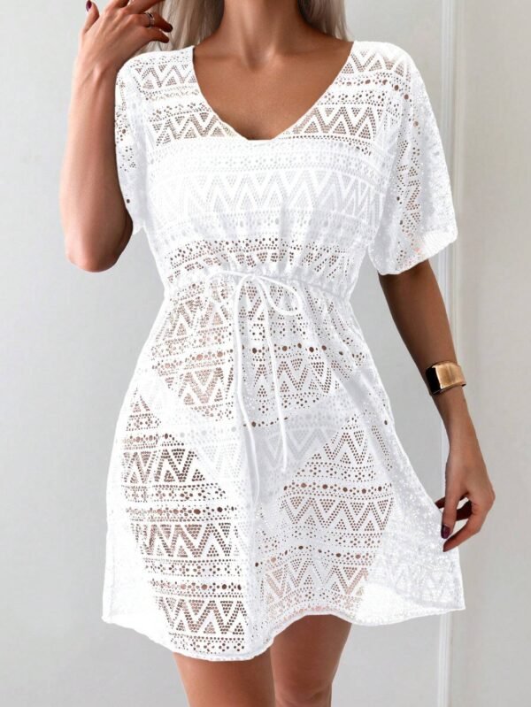 SHEIN Swim Robe cache-maillot ajourée