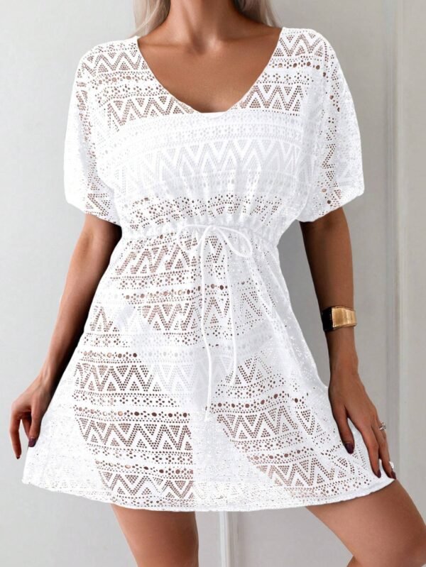 SHEIN Swim Robe cache-maillot ajourée – Image 4
