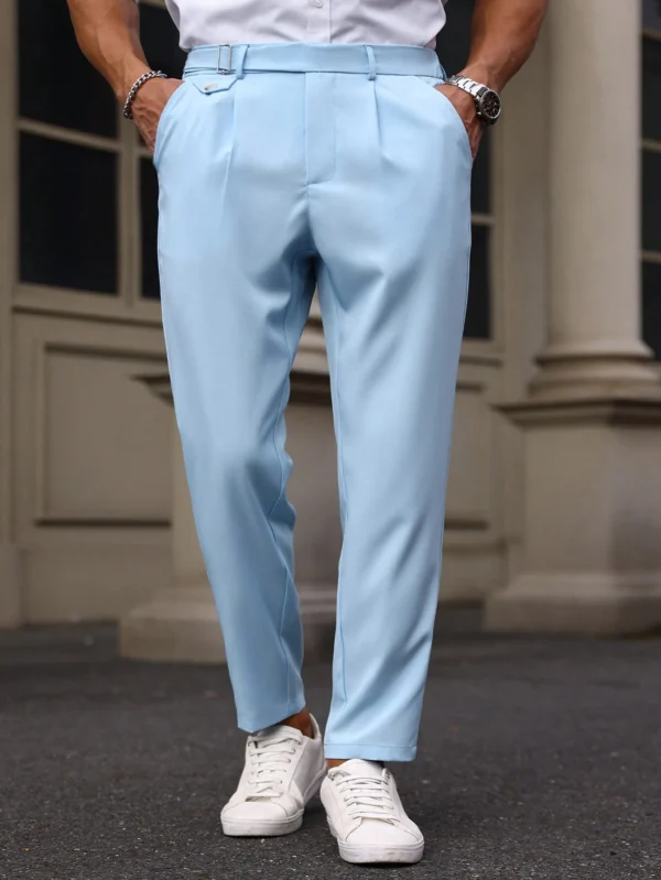 Manfinity Bizformal Pantalon costume uni simple – Image 3