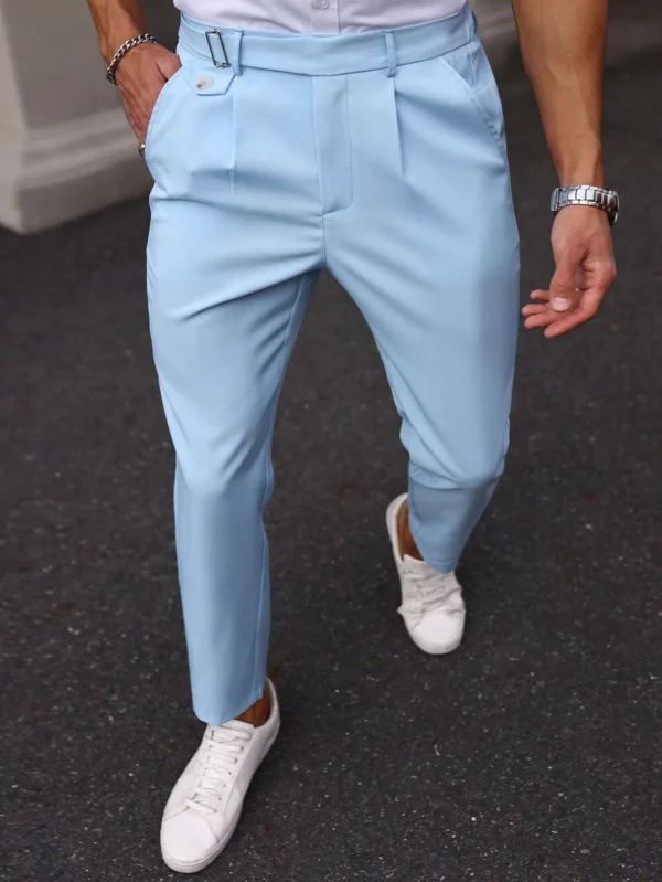 Manfinity Bizformal Pantalon costume uni simple – Image 5