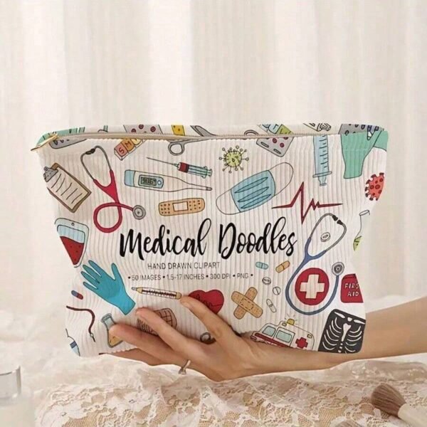Sac maquillage velours arcs