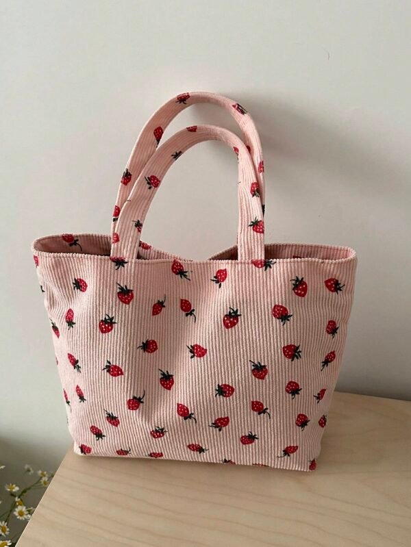Sac fourre-tout fraise mignon – Image 2