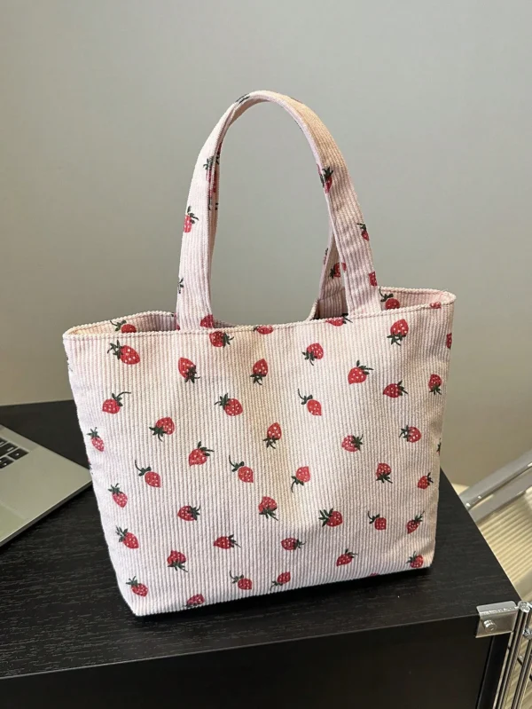 Sac fourre-tout fraise mignon – Image 10
