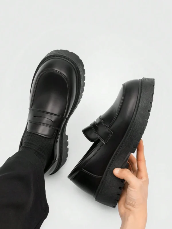 Chaussures habillées rondes vintage homme – Image 7