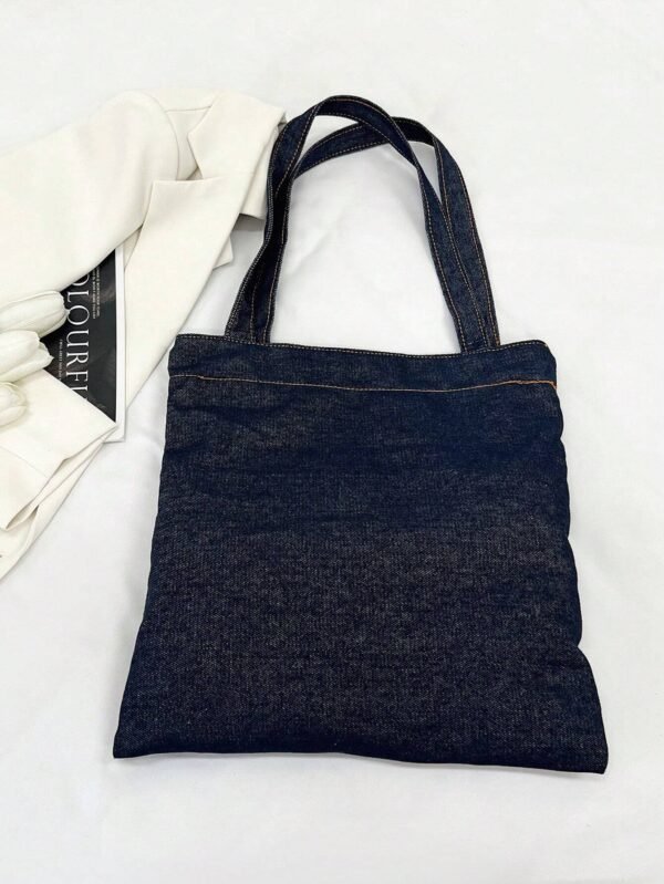 Sac bandoulière denim bleu – Image 7
