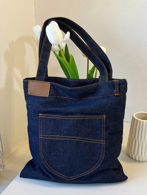 Sac bandoulière denim bleu