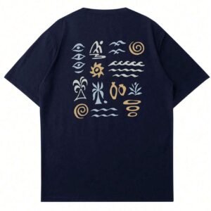 T-shirt col rond imprimé œil été