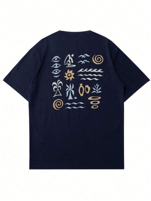 T-shirt col rond imprimé œil été – Image 2