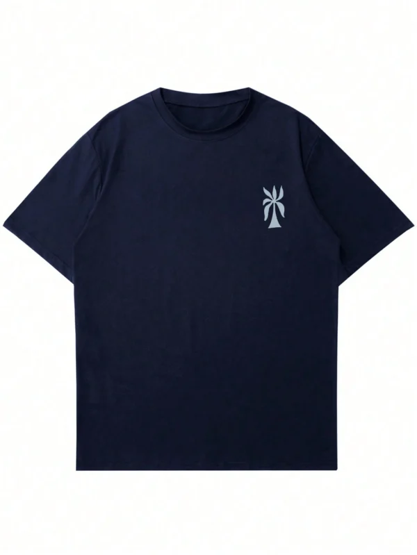 T-shirt col rond imprimé œil été – Image 4
