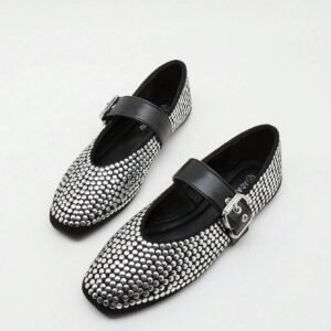 Chaussures plates paillettes confortables