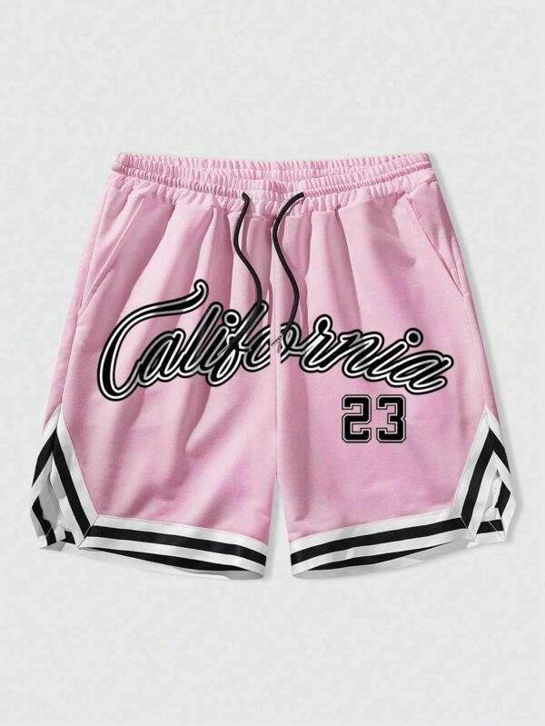 ROMWE Prep Short basket imprimé lettres