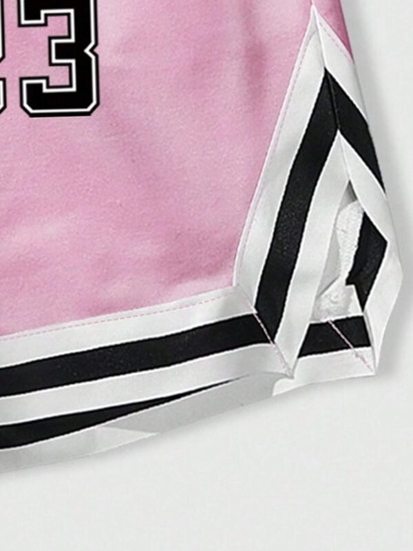 ROMWE Prep Short basket imprimé lettres – Image 6