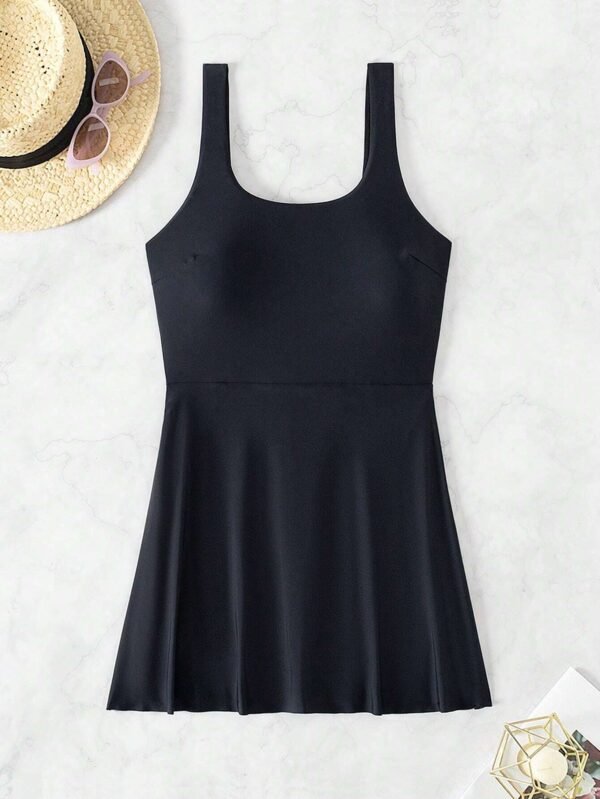Swim Lushoire Robe plage unie col rond – Image 5