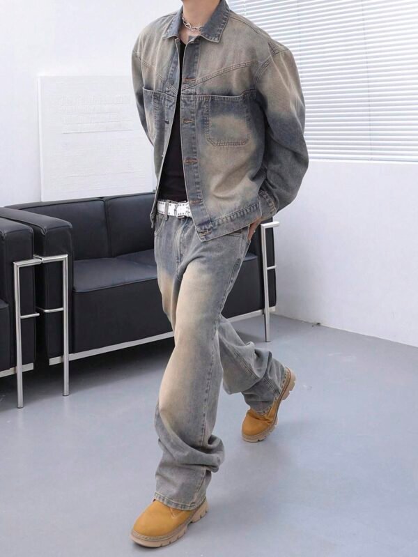 Manfinity Hypemode Tenue denim manches longues pantalon – Image 5