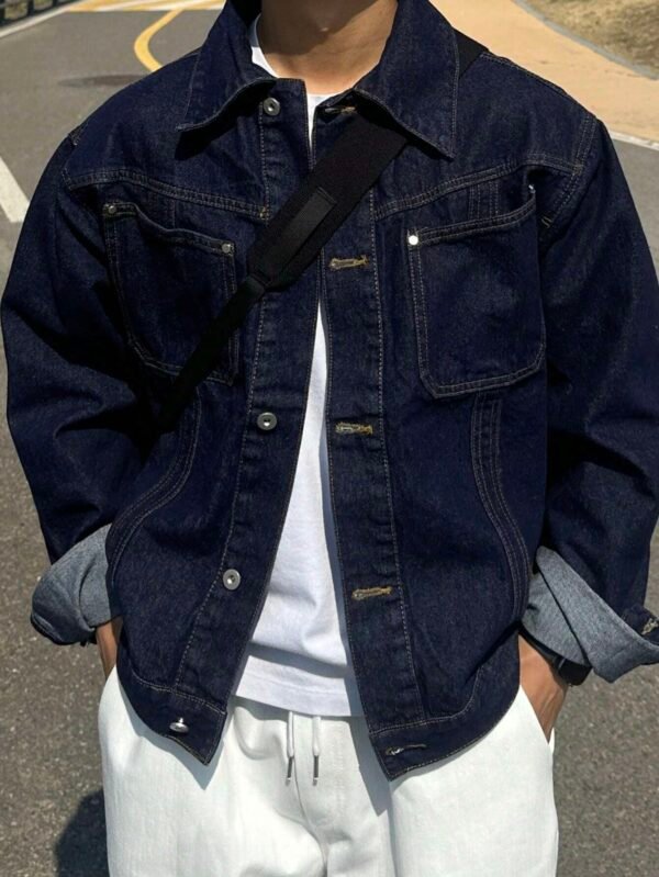 DAZY Veste jean unie automne