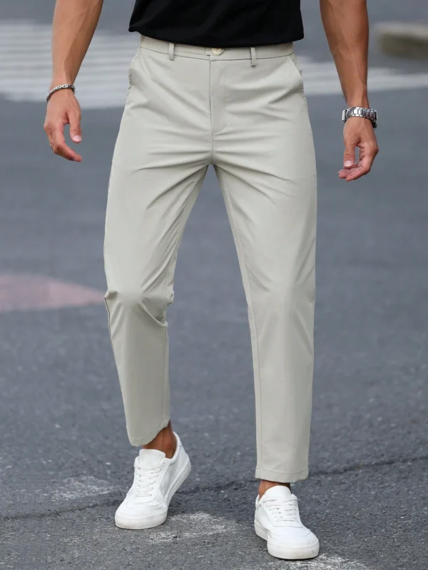 Manfinity Mode Pantalon habillé ajusté uni – Image 6