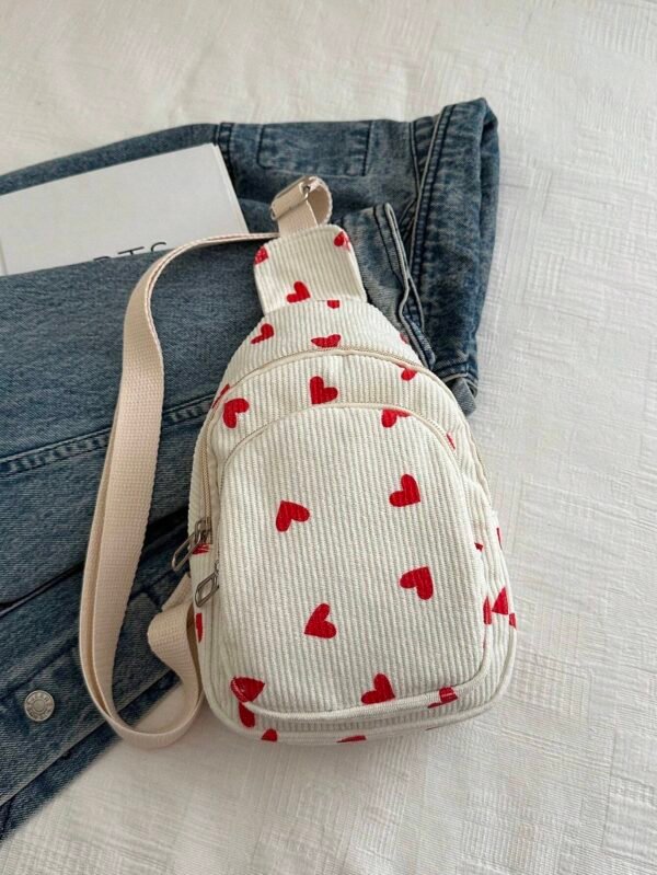 Sac canevas fraise rose