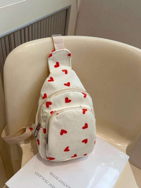 Sac canevas fraise rose – Image 17