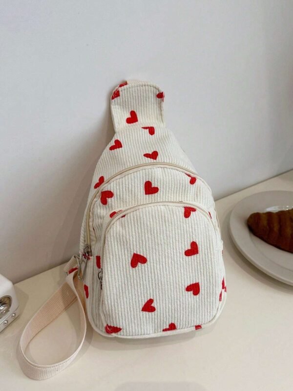 Sac canevas fraise rose – Image 16