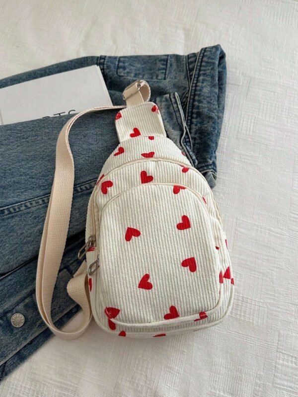 Sac canevas fraise rose – Image 10