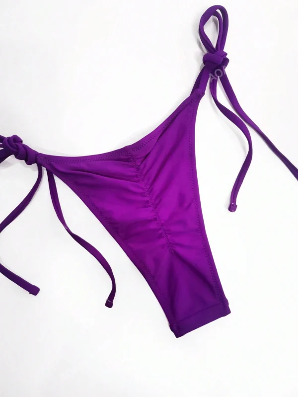 Ensemble bikini rembourré pantalon noué – Image 5
