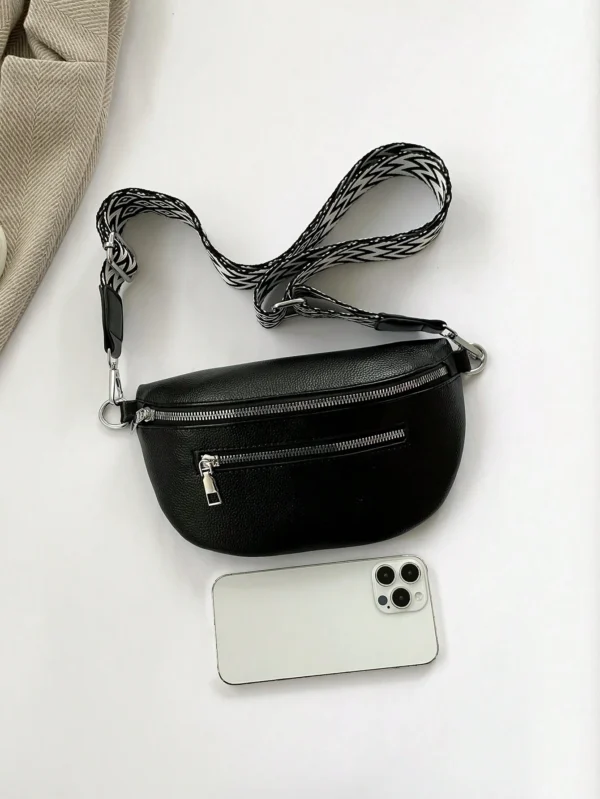 Sac banane PU unicolore – Image 5