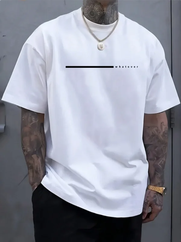 Manfinity Homme T-shirt slim imprimé lettre