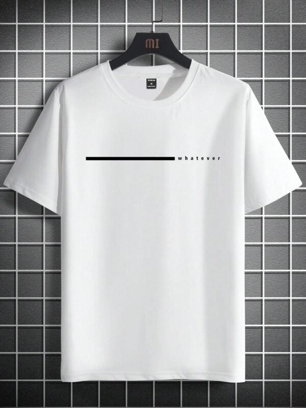 Manfinity Homme T-shirt slim imprimé lettre – Image 2