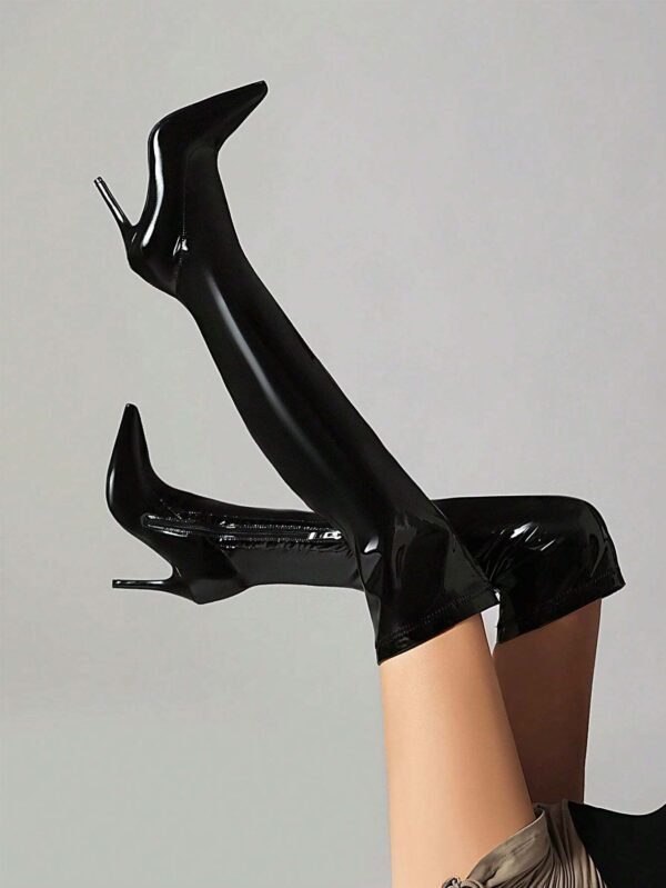 Bottes mi-mollet talon stiletto