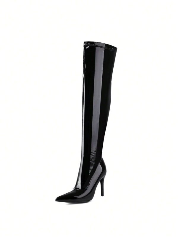 Bottes mi-mollet talon stiletto – Image 9