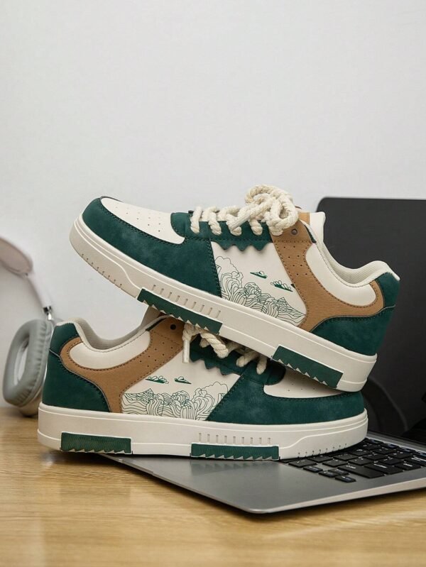 Baskets imprimé aléatoire tendance – Image 4