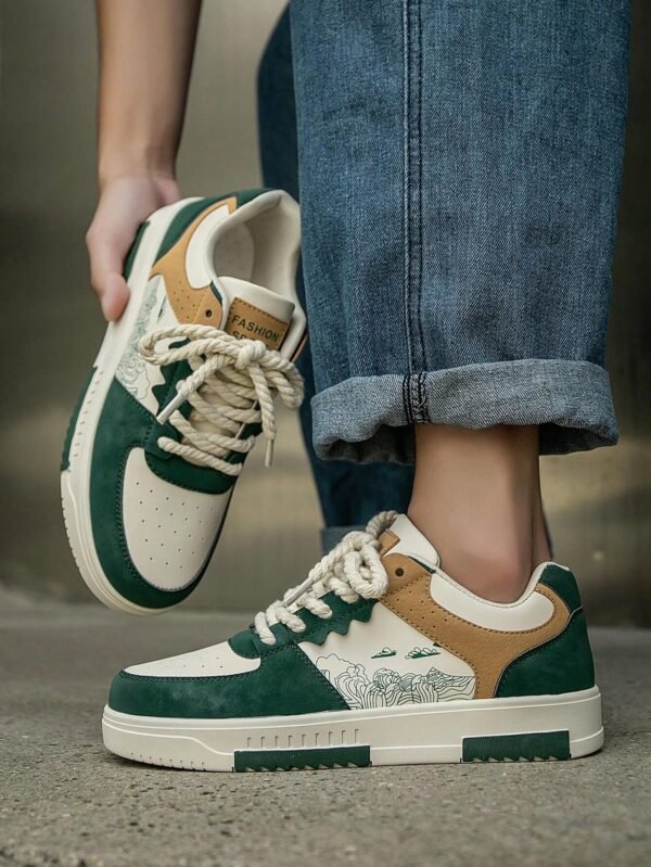 Baskets imprimé aléatoire tendance – Image 8