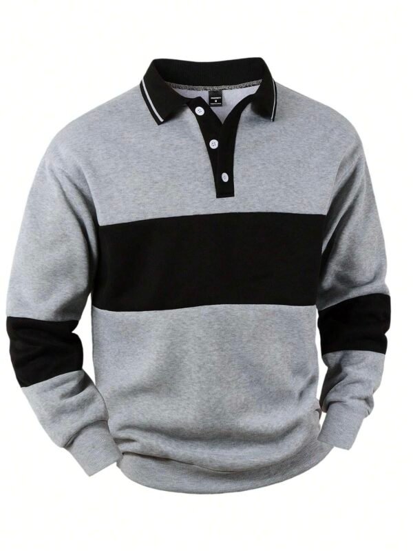 Manfinity Sweat manches longues rayures zip