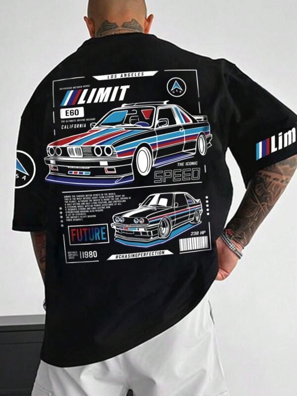Manfinity Dauomo T-shirt voiture slogan
