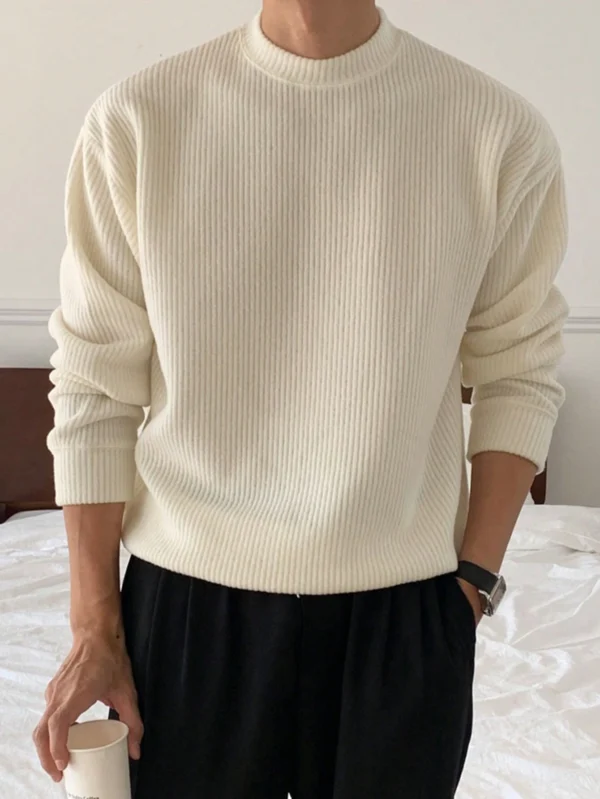 DAZY Pull-over unicolore homme automne
