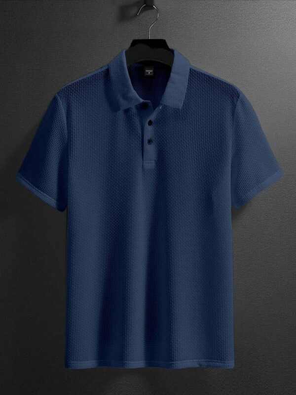 Manfinity Polo unicolore texturé golf – Image 3