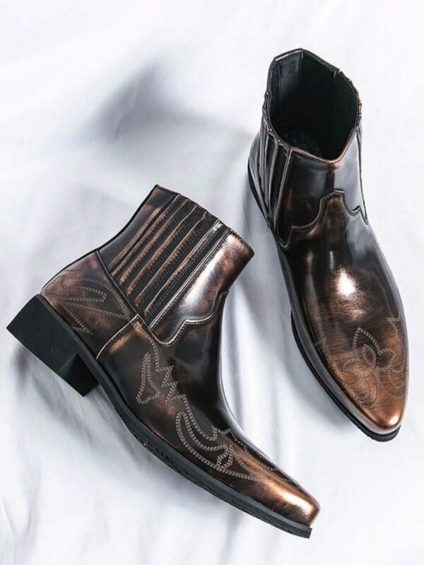 Bottes cheville lacets sculptées vintage