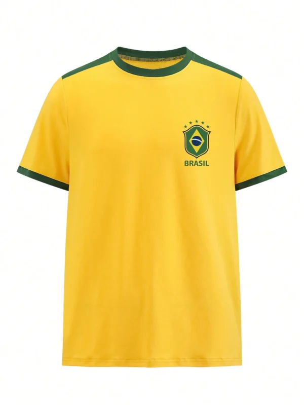 Manfinity Dauomo T-shirt ample Brasil 7 – Image 4