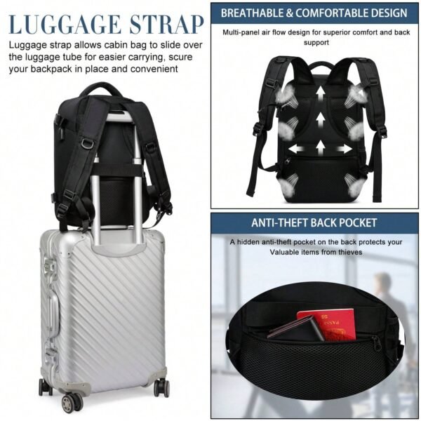 Sac à dos voyage élégant USB – Image 2