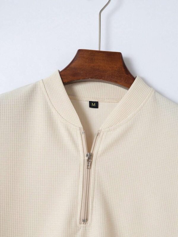 Polo zip & pantalon nid d’abeille – Image 11