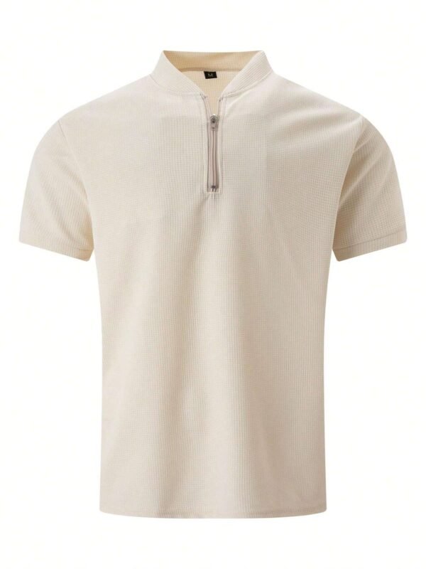 Polo zip & pantalon nid d’abeille – Image 9