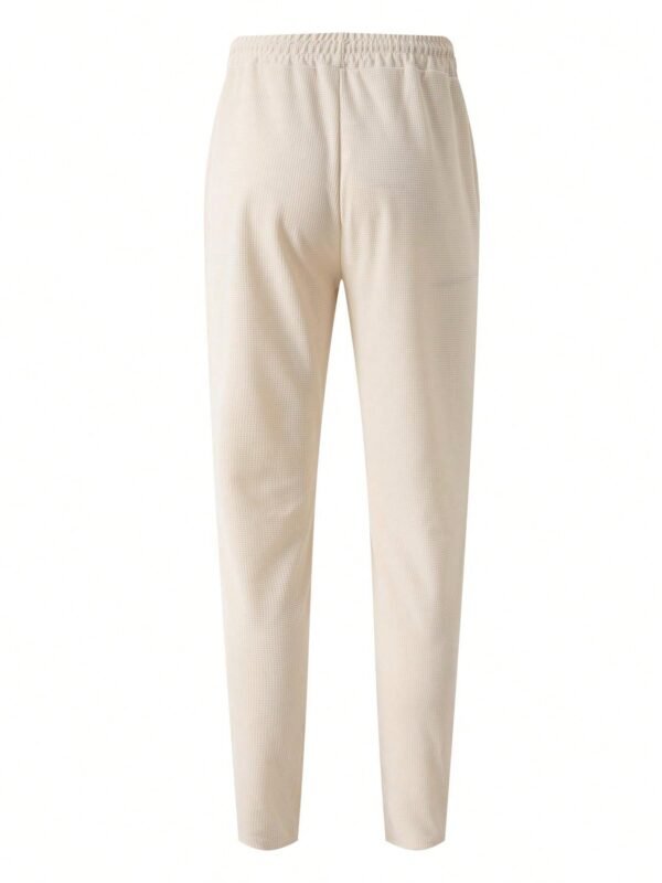 Polo zip & pantalon nid d’abeille – Image 14