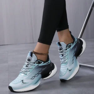 Chaussures running respirantes lacets blancs