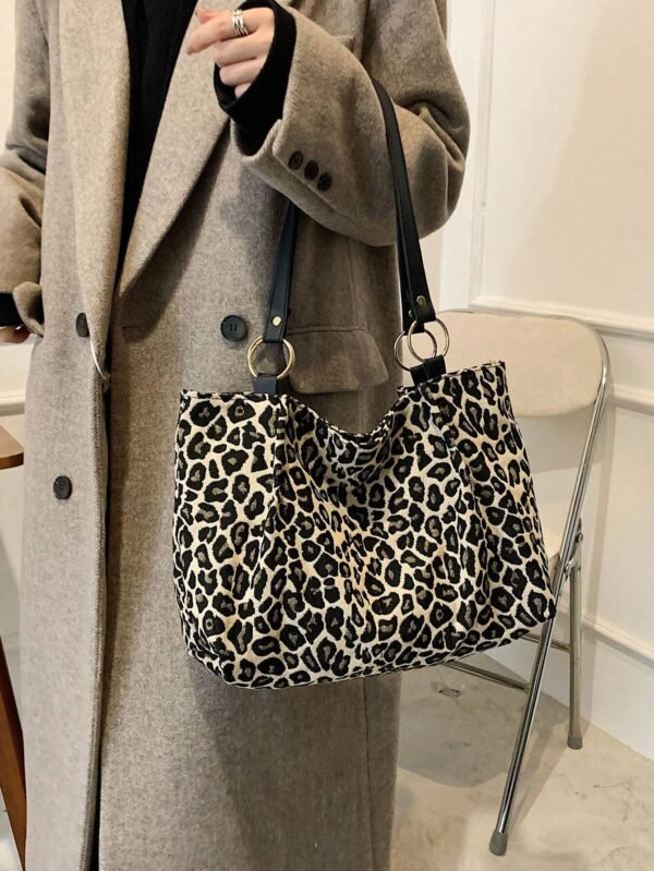 Sac cabas épaule léopard – Image 7