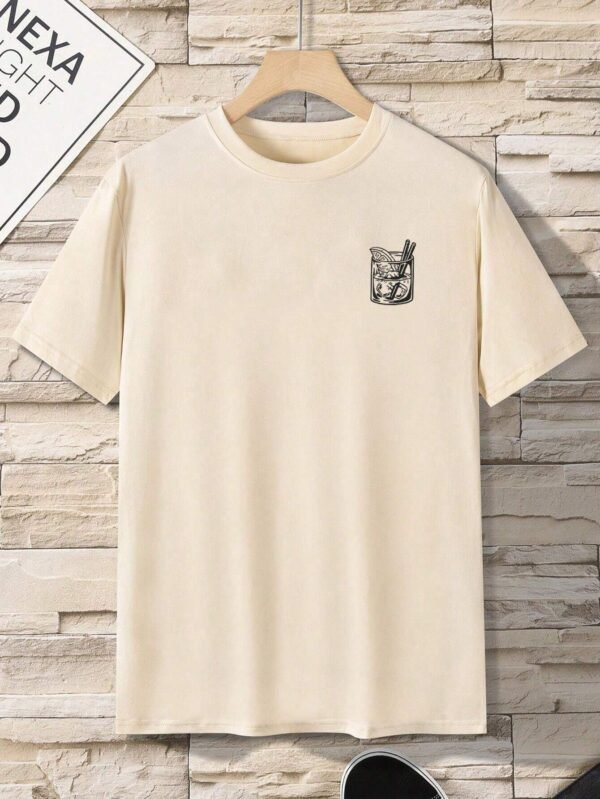 T-shirt imprimé lettre manches courtes – Image 2